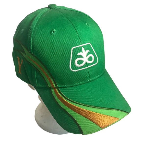Pioneer Y Series Green Cotton Adjustable Hat Soy Beans OSFA Agricultural - Picture 1 of 7